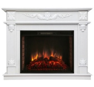 Портал Philadelphia 25,5/26 белое золото (WT-F614) для электроочага с 25,5/26 диагональю *