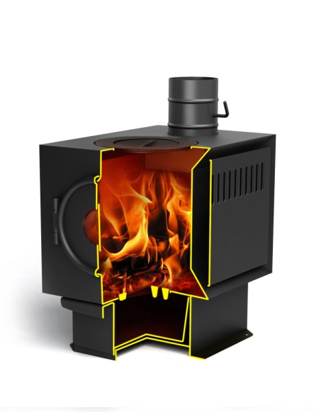 Печь отопительно-варочная ЗОЛУШКА 2016  d = 120 мм  (12)