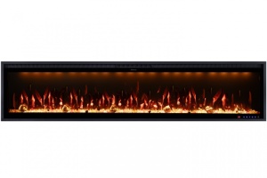 Электроочаг Mercury 74 LED RF до 1,5 кВт (рег.ярк., пульт LCD, Моб. прилож.) (RoyalFlame)