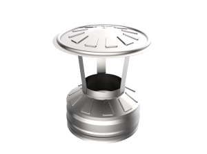 Оголовок d =  80/160 мм с зонтом (Н+О)