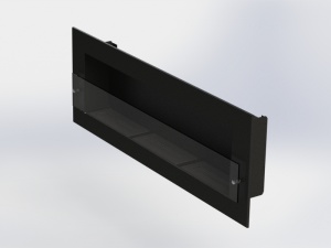 Биокамин  WINDOW III GLASS blac АРОМА встраиваемый, настенный