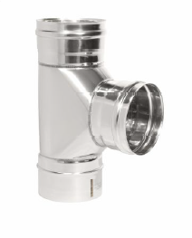 Тройник 90 градусов d = 180 мм ТИС (0,8 ММ) ( 304 ПРЕМИУМ )