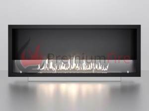 Биокамин Flagman 1800 black АРОМА встраиваемый, настенный