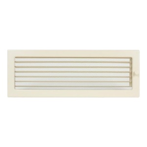 Решетка вентиляционная КРЕМОВАЯ с жалюзи (170 х 480 мм) FIREWAY