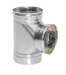 Сэндвич-тройник 90 гр. d = 200/280 мм (Н+Н) ТИС (0,8 ММ) (430 СТАНДАРТ)