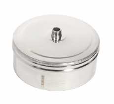 Крышка для тройника d = 115 мм с конденсатоотводом ТИС (304 ПРЕМИУМ)