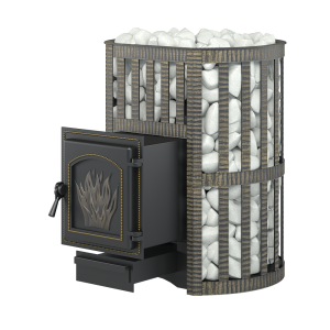 Печь-каменка  чугунная ЛЕГЕНДА КОВКА 28 дверца 271 (14 - 30 м.куб)