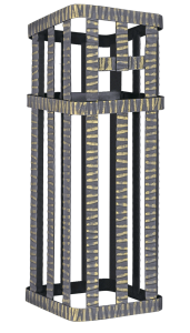 Сетка для камней ГЕФЕСТ - УРАГАН 40/45 (300 х 300 х 750 мм) под шибер