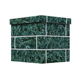 Облицовка на трубу для печей АВАНГАРД 25  КЛАССИКА КИРПИЧ ЗМЕЕВИК (115*290)  (1 ярус) под шибер