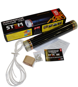 Комплект пола инфракрасного пленочного STEM STANDART 150  ширина 500 мм  5 м.кв(пол, мон.комп, пров)