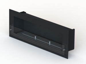 Биокамин WINDOW  500 GLASS LUX black напольный, настольный