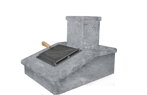 Облицовка на трубу ПРЕЗИДЕНТ 130х290 для печей ГЕФЕСТ 25/25-ЗК ТАЛЬКОМАГНЕЗИТ (1 ярус)