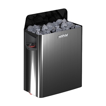 Электрокаменка HARVIA WALL SW 60 Black Steel - черная (5 - 8 м.куб.) настенная, со встроенным пультом