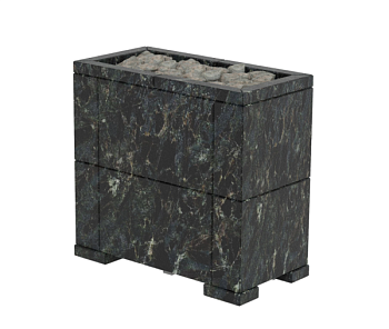 Электрокаменка GEOS CITY WALL 6, STONE ПИРОКСЕНИТ, установка у стены (4-9 м.куб)